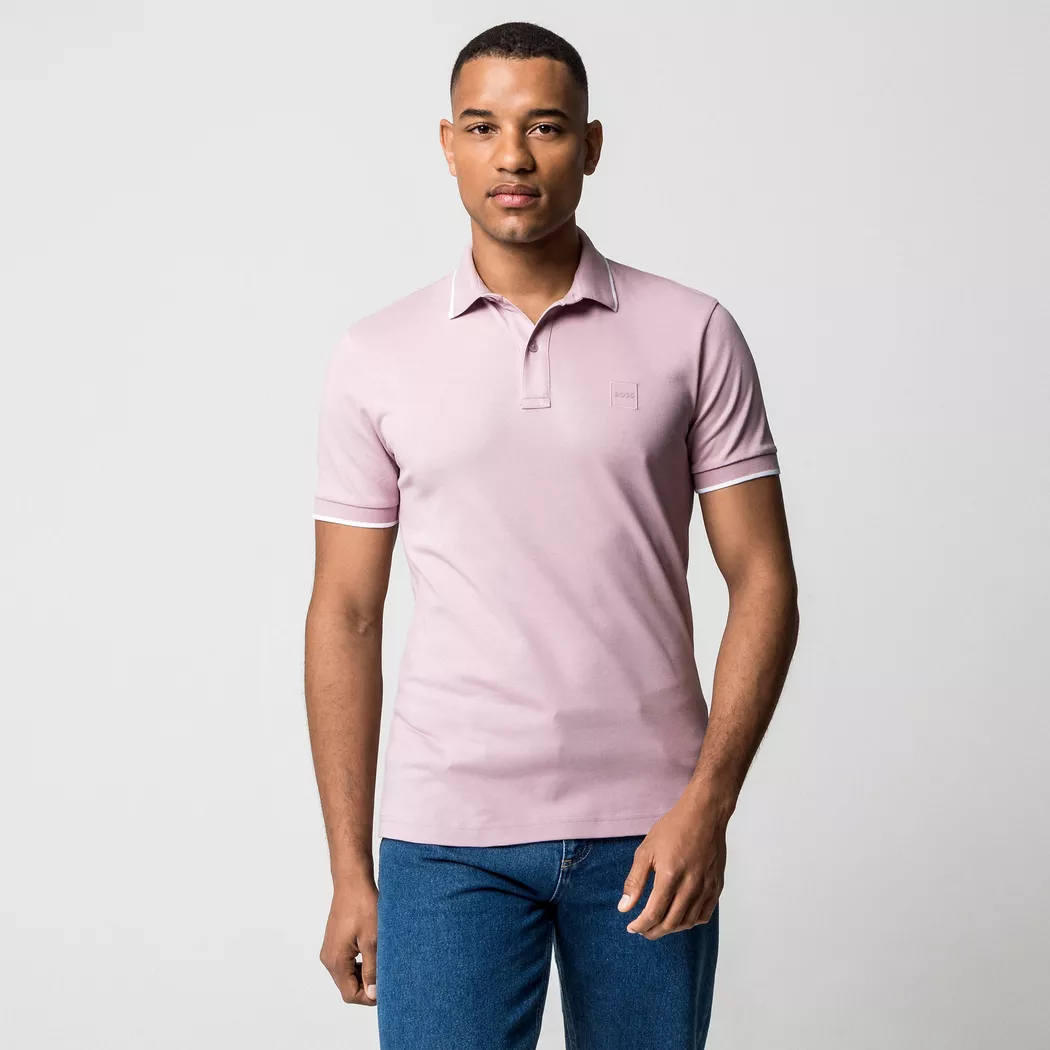 Boss ORANGE - Poloshirt, kurzarm, für Herren, Lila, Größe S