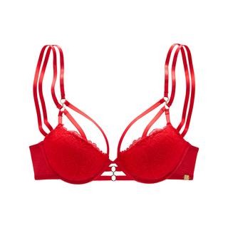 LASCANA Reggiseno Push-up Ferretto Coppe Lisce Senza Cuciture Imbottitura Spacer  