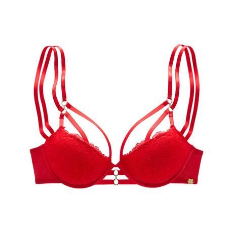 LASCANA Reggiseno Push-up Ferretto Coppe Lisce Senza Cuciture Imbottitura Spacer  