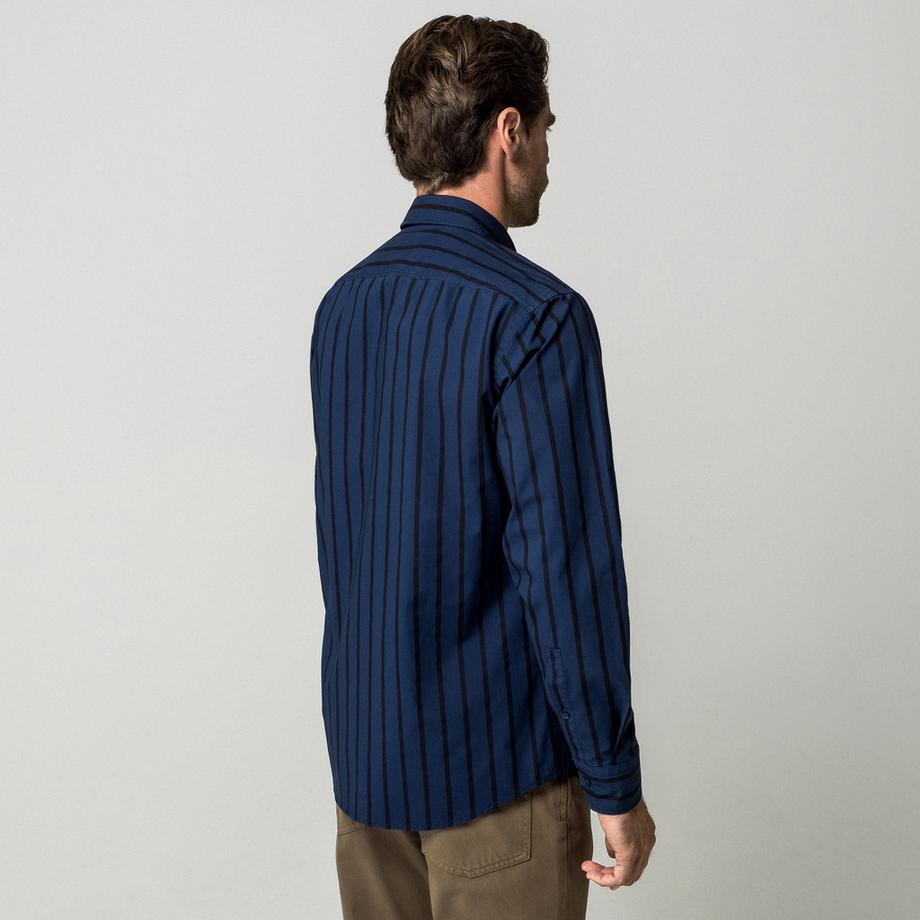 BOSS ORANGE Ricoplus_M Camicia a righe con collo button-down  