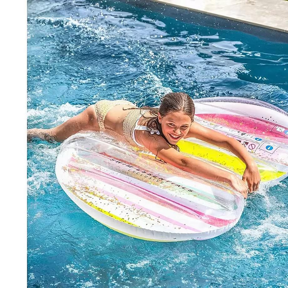 Swim Essentials  Matelas gonflable Cœur arc-en-ciel 