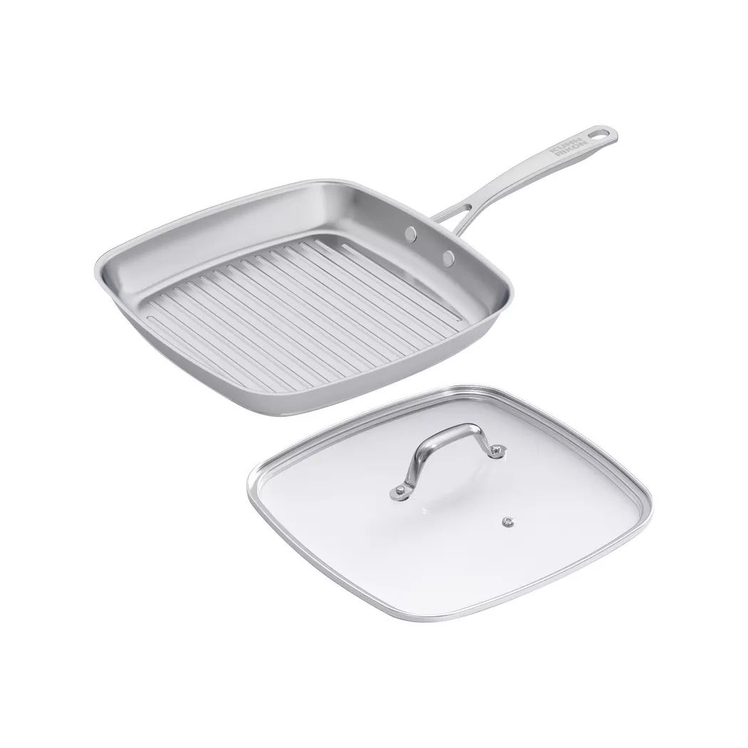 Kuhn Rikon - Grillpfanne, 27 x 27 cm, Chrom
