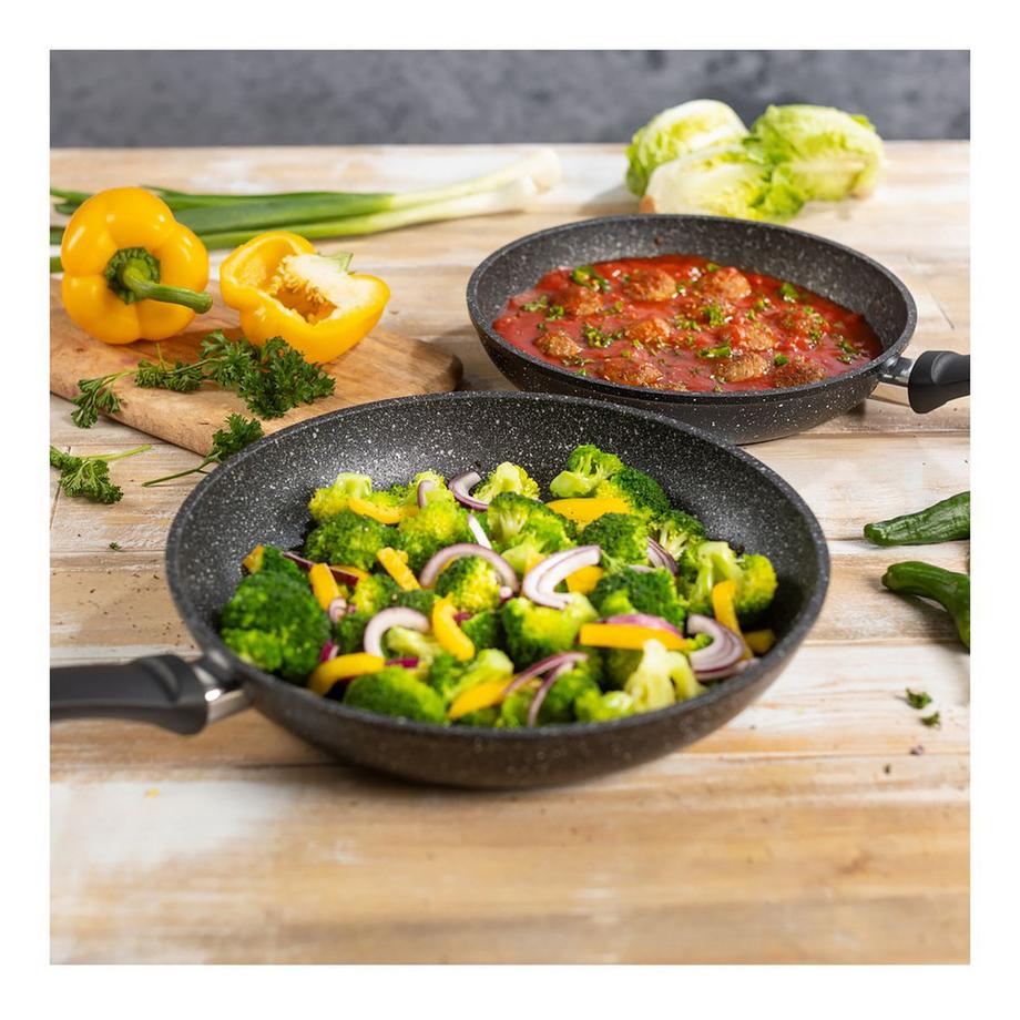 KUHN RIKON Bratpfannen-/Wok-Set Easy Induction Marble 