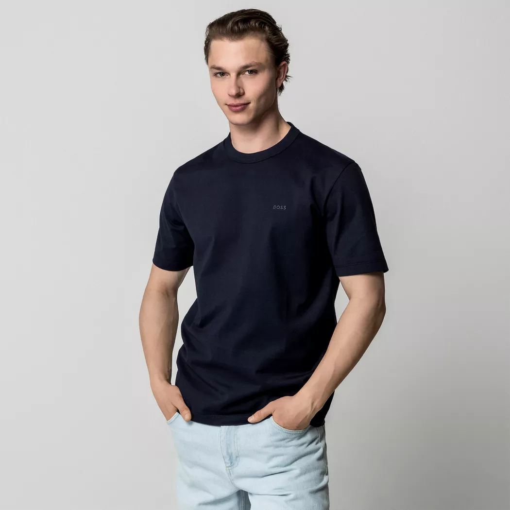 Boss T-shirt à Manches Courtes Thompson 10241525 Dark Blue S Homme 2