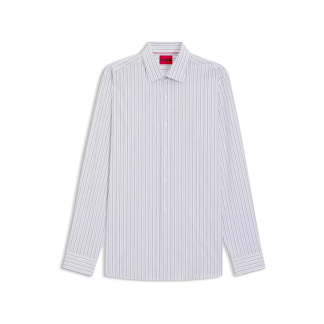 Hugo Chemise à Manches Longues Valerio 10276901 Open White 40 Homme