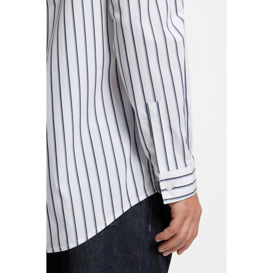 HUGO Erillo Gestreiftes Regular Fit Langarmhemd  