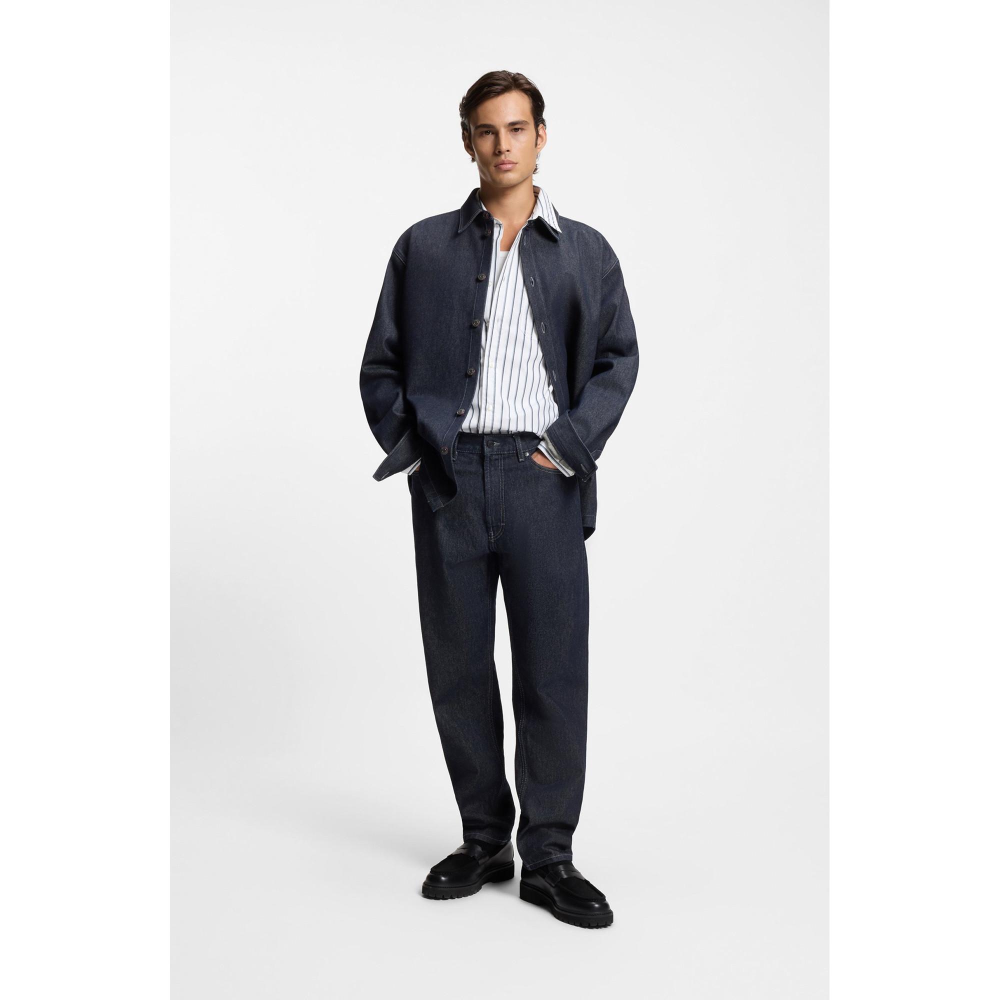 HUGO Erillo Gestreiftes Regular Fit Langarmhemd  