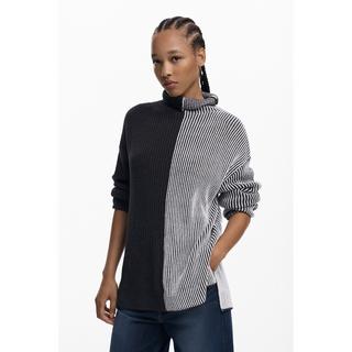 Desigual Color Block Gestreifter Pullover  