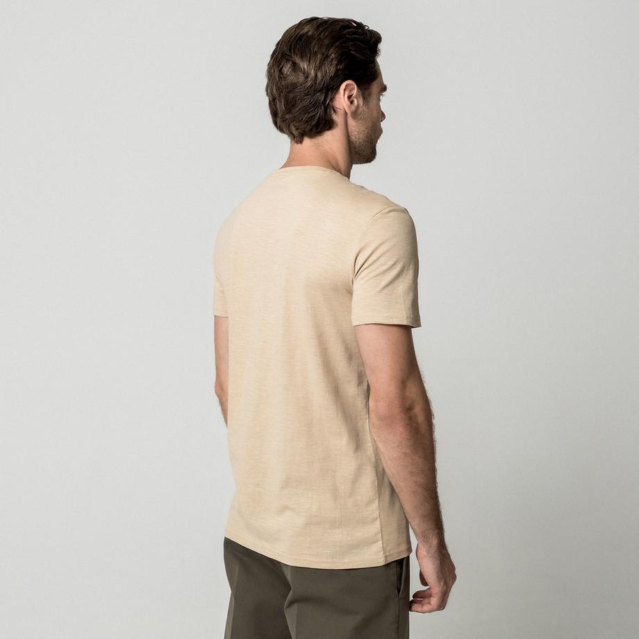 Manor Man T-shirt imprimé à manches courtes et col rond  