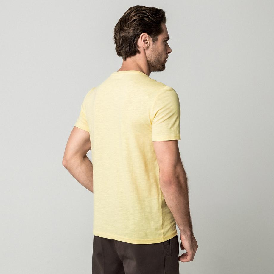 Manor Man T-shirt imprimé à manches courtes et col rond  