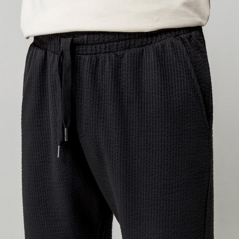 Manor Man Short Texturé à Cordon de Serrage  