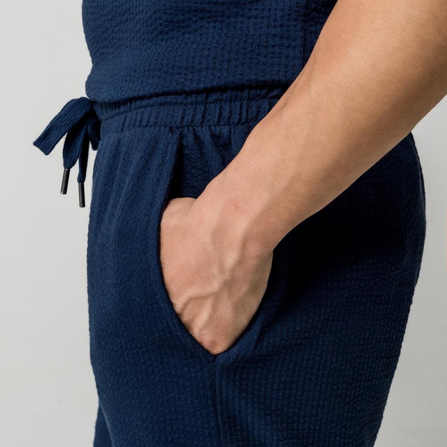 Manor Man Short Texturé à Cordon de Serrage  