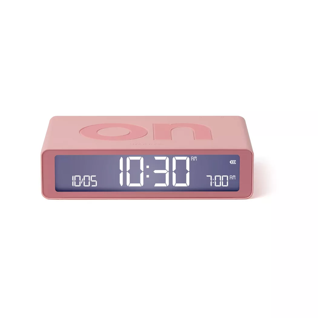 Lexon LR157P4 Flip Classic Alarm Clock Pink