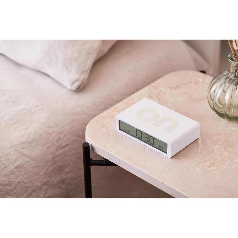 LEXON Alarm Clock with LCD-Screen LR157W9   Flip Classic  Réveil numérique 