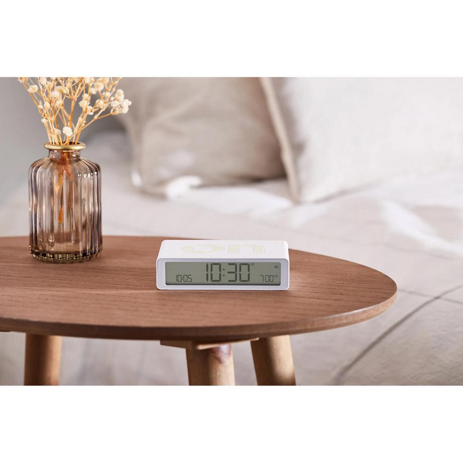 LEXON Alarm Clock with LCD-Screen LR157W9   Flip Classic  Réveil numérique 