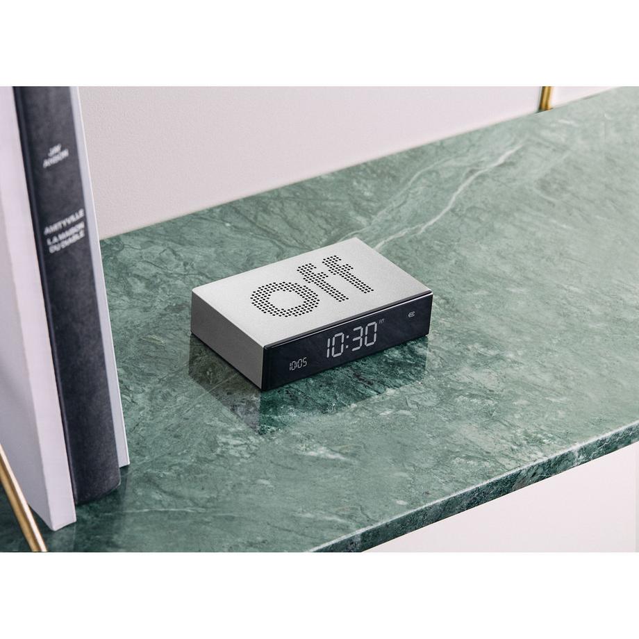 LEXON Alarm Clock Alu, LCD-Screen LR152A    Flip Premium  Réveil numérique 