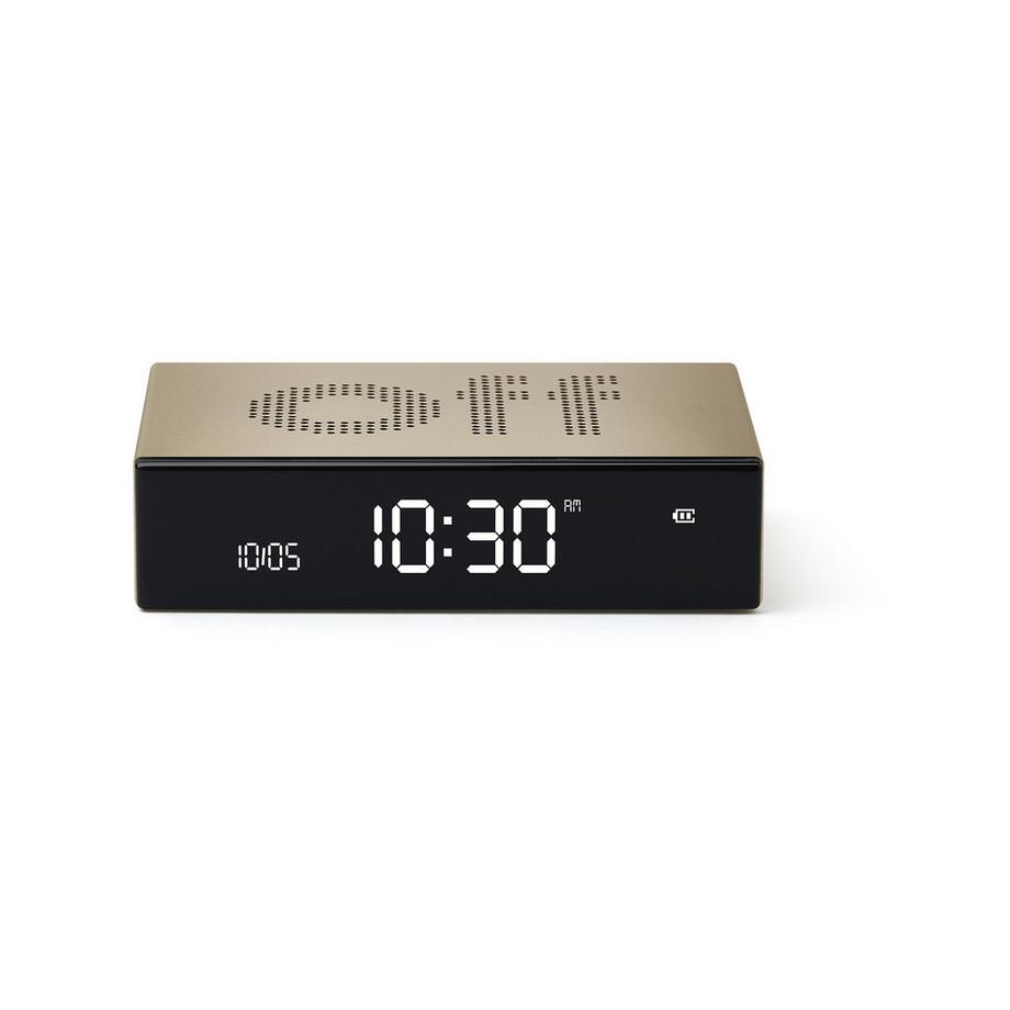 LEXON Alarm Clock Alu, LCD-Screen LR152D    Flip Premium        Digitalwecker 