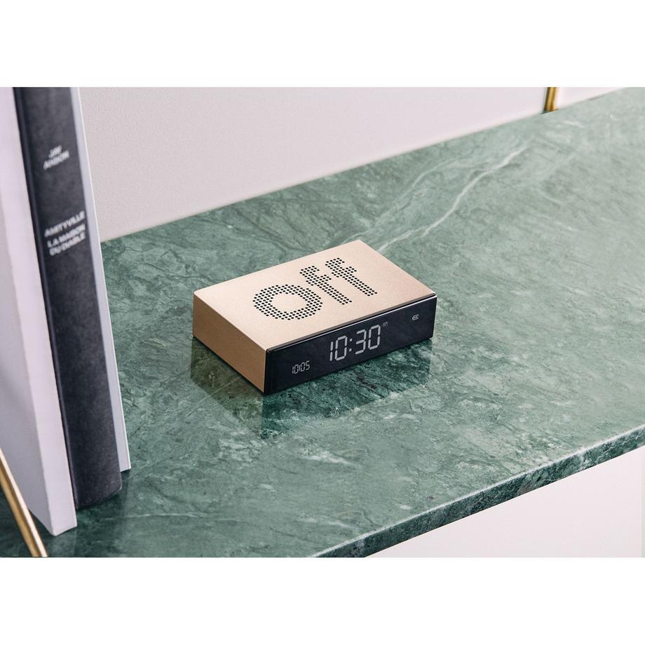 LEXON Alarm Clock Alu, LCD-Screen LR152D    Flip Premium        Digitalwecker 