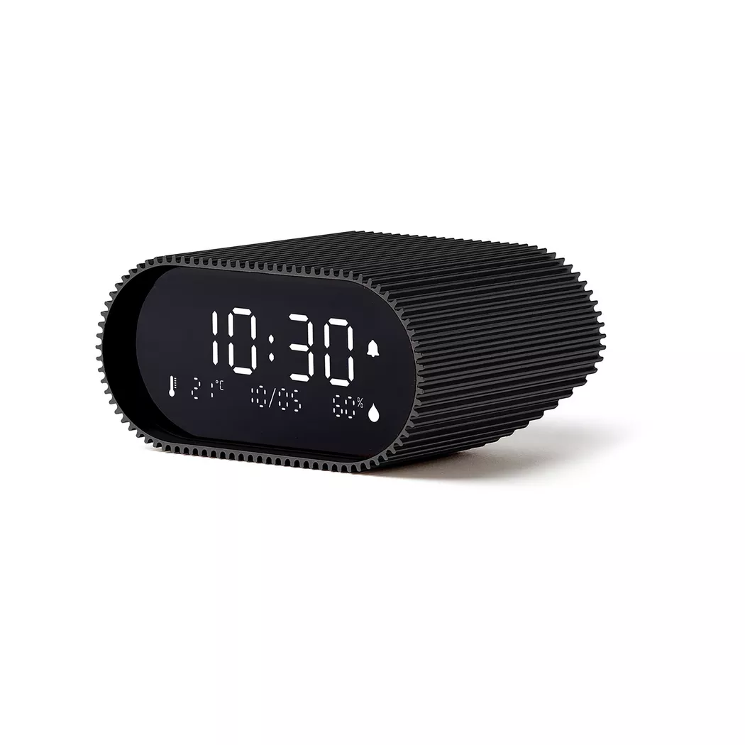 Lexon - LCD-Alarm Clock,Temp.&Humidity LR155MN3 Ray Clock