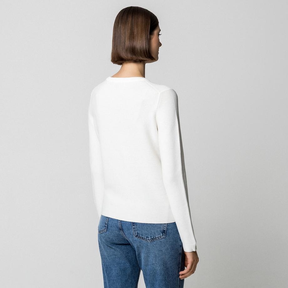 Marc O'Polo Denim Pull Col Rond Coupe Droite  