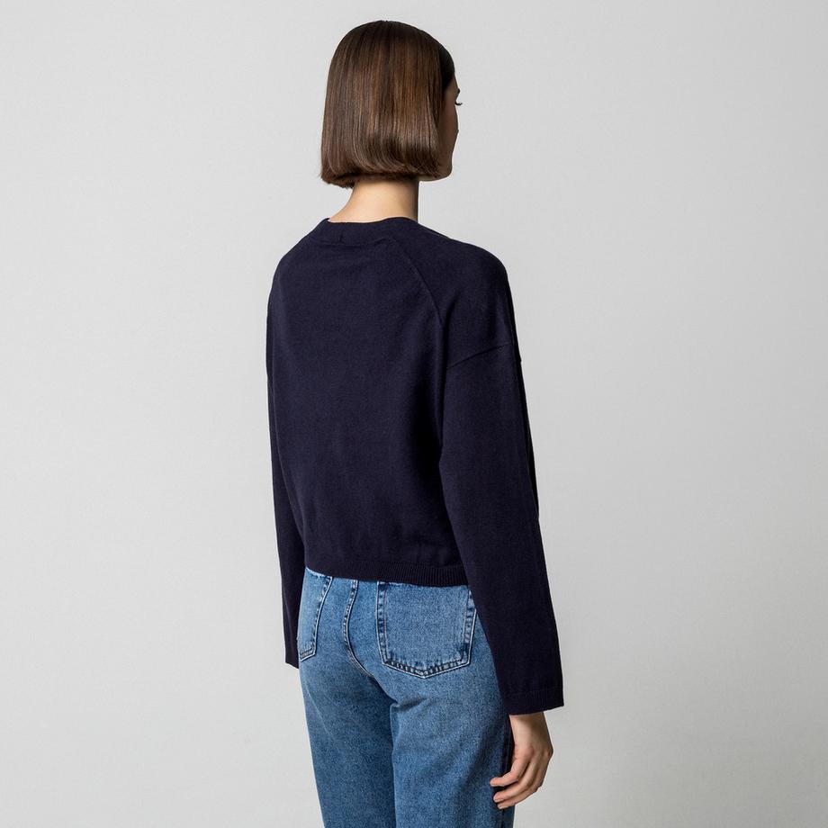 Marc O'Polo Denim Kurzer V-Ausschnitt Cardigan  