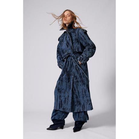 Desigual Denim Ombre Trench Doppiopetto  