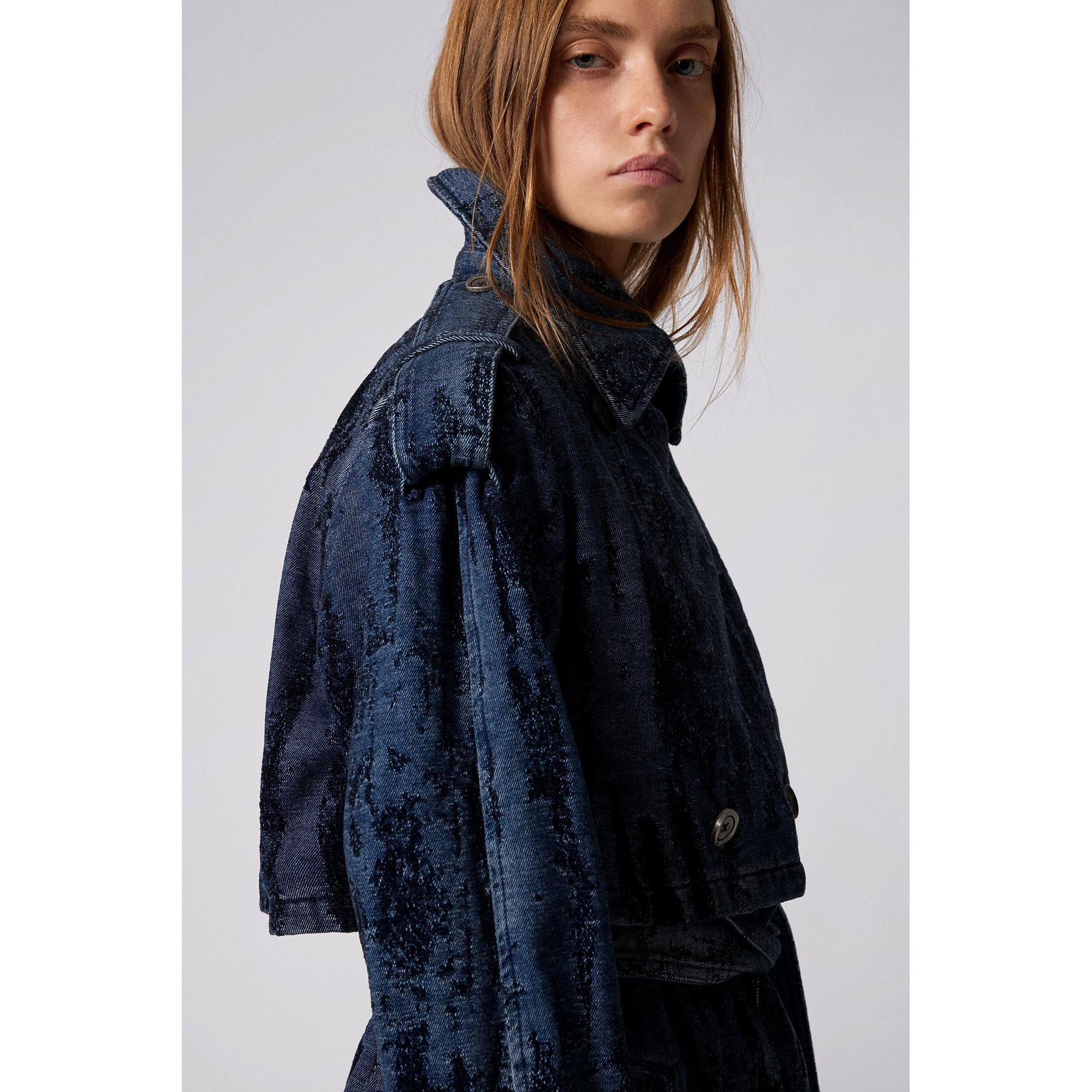 Desigual Denim Ombre Trench Doppiopetto  
