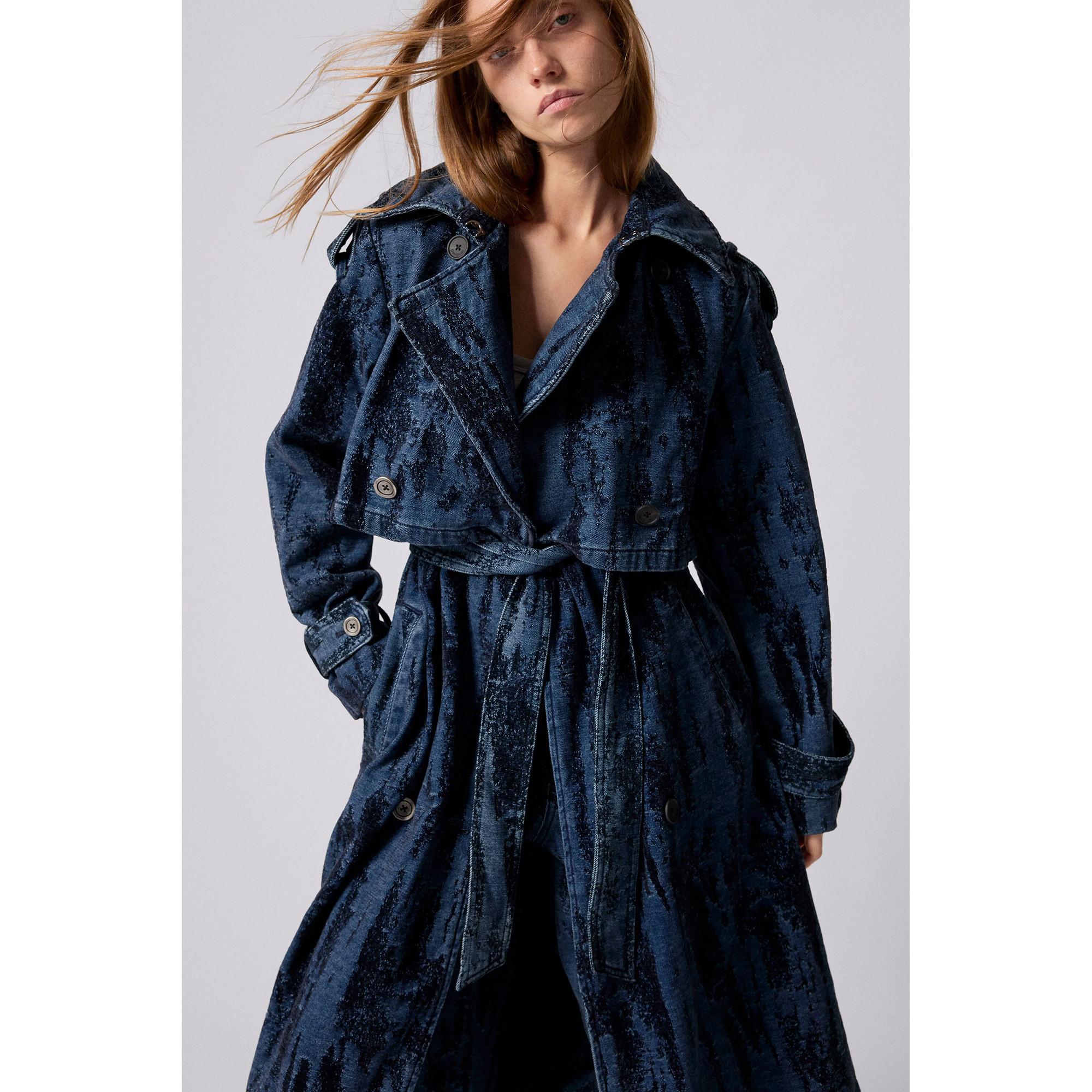 Desigual Denim Ombre Trench Doppiopetto  