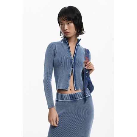 Desigual Gestreifter Full Zip Pullover  