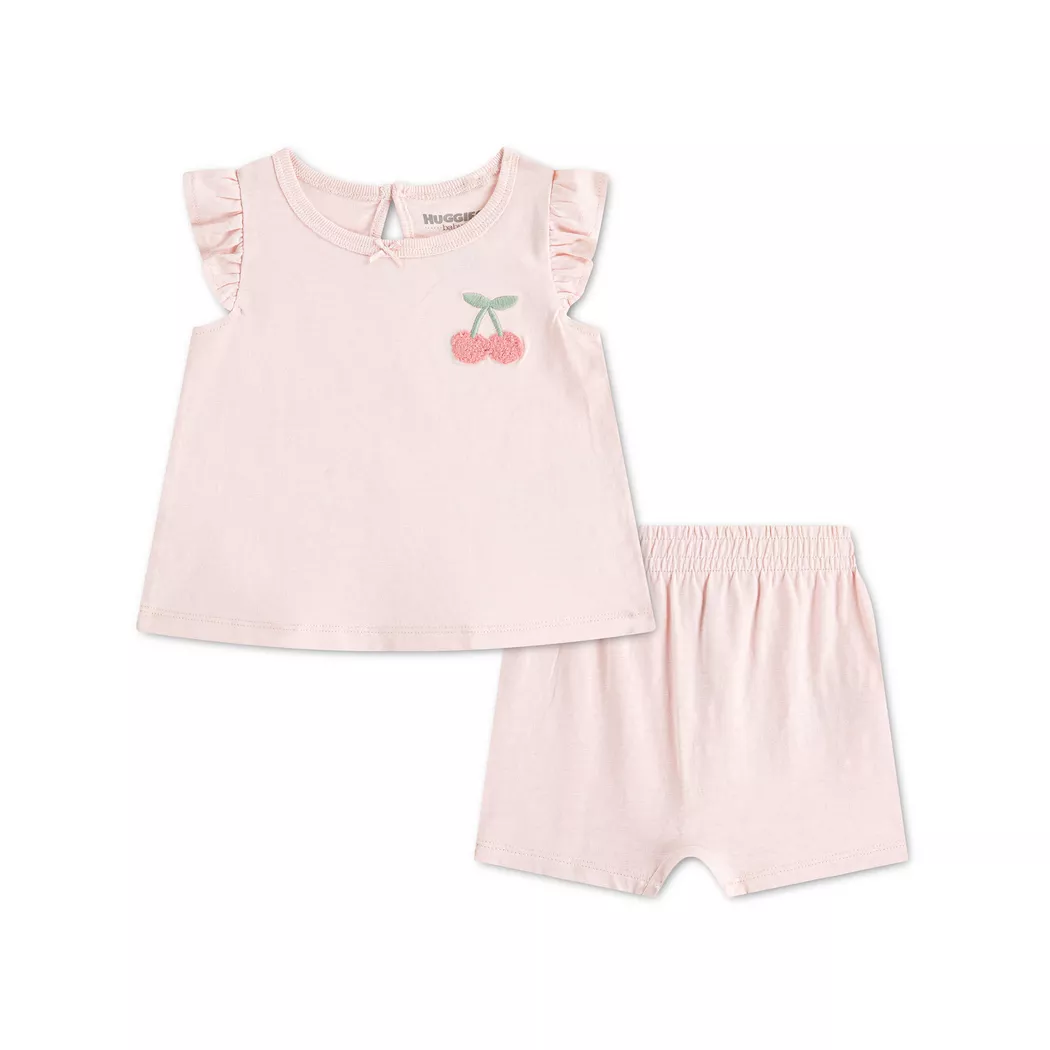 Huggies Clothes Ensemble 0z3207 English Pink 9 Mois Filles 2