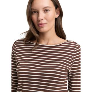 TOM TAILOR Gestreiftes Langarmshirt Regular Fit  