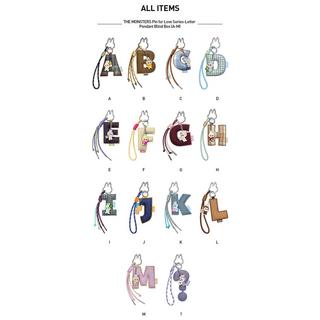 Popmart Beauty Labubu The Monsters "Pin for love" A-M Letter Pendant-Series, Überraschungspack  