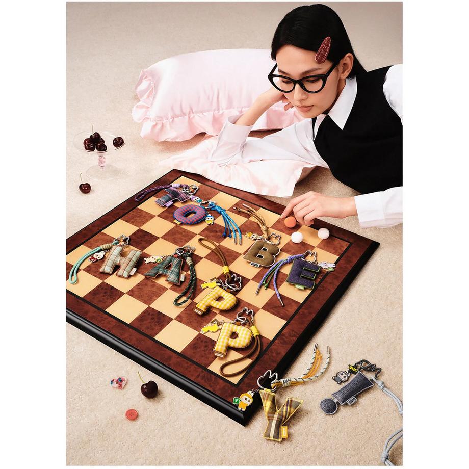 Popmart Beauty Labubu The Monsters "Pin for love" N-Z Letter Pendant-Series, Pacchetto sorpresa  