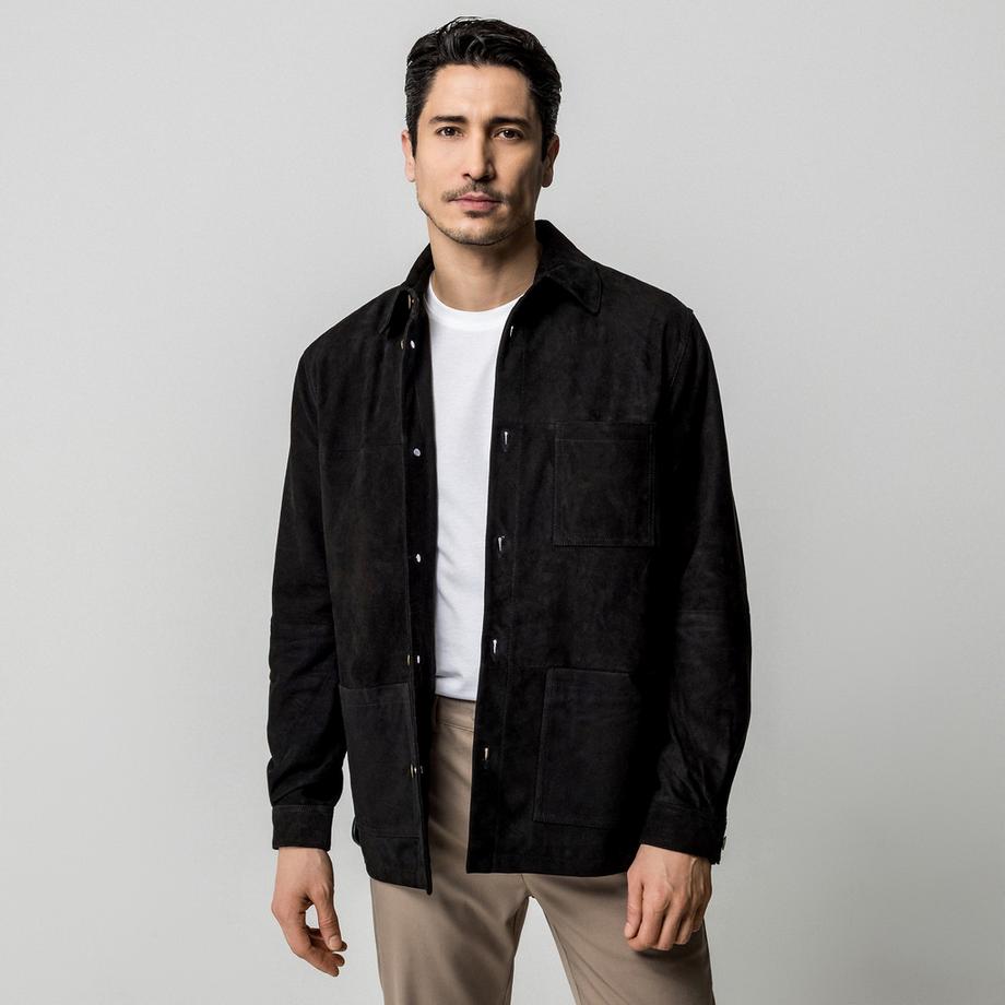 Manor Man Overshirt Ziegenleder  