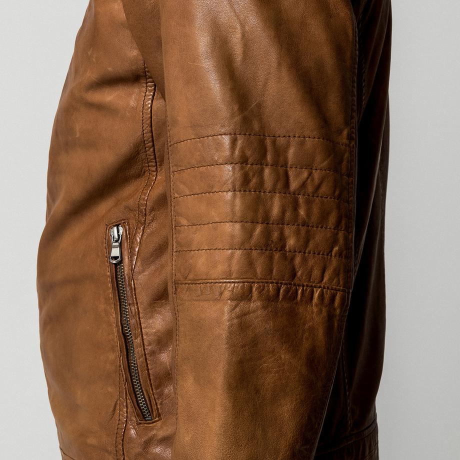 Manor Man Lederjacke Regular Fit  