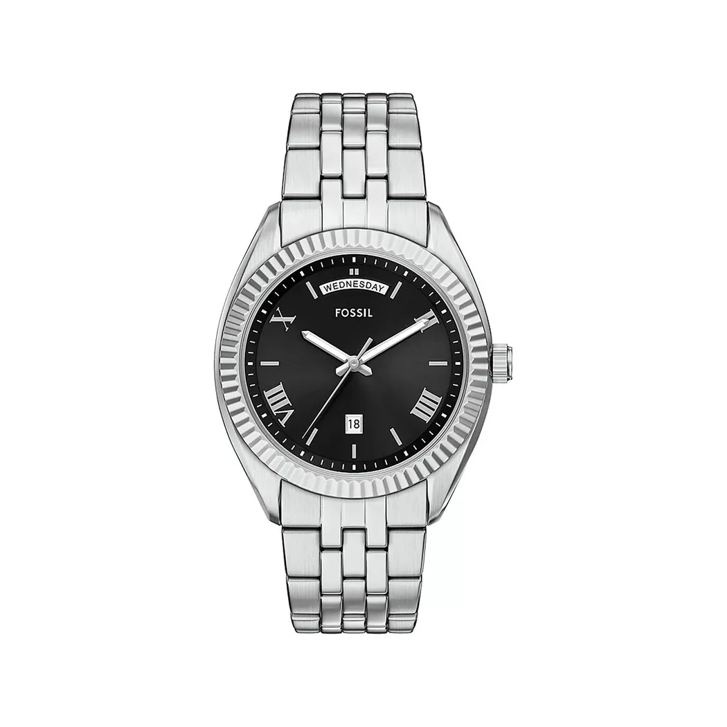 Fossil Campbell Analog Watch Silver 42mm 2