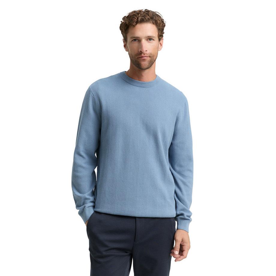 TOM TAILOR Maglione Regular Fit Spina di Pesce  