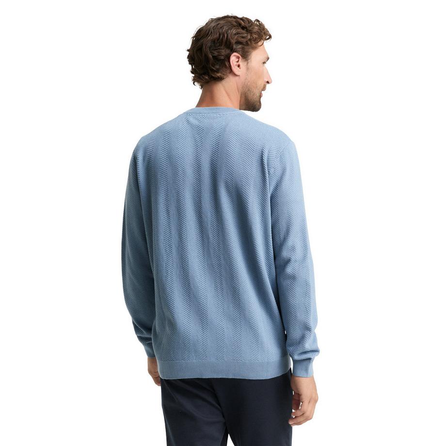 TOM TAILOR Maglione Regular Fit Spina di Pesce  