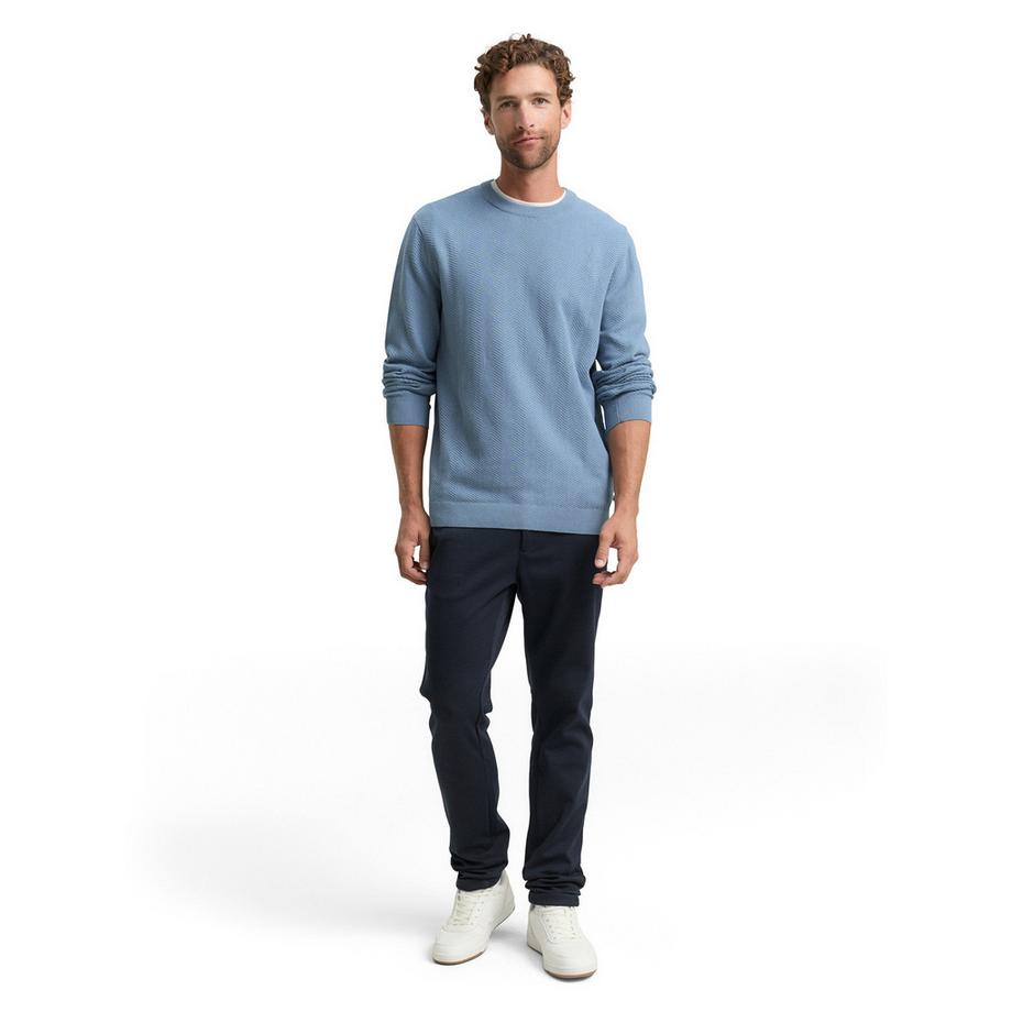 TOM TAILOR Maglione Regular Fit Spina di Pesce  