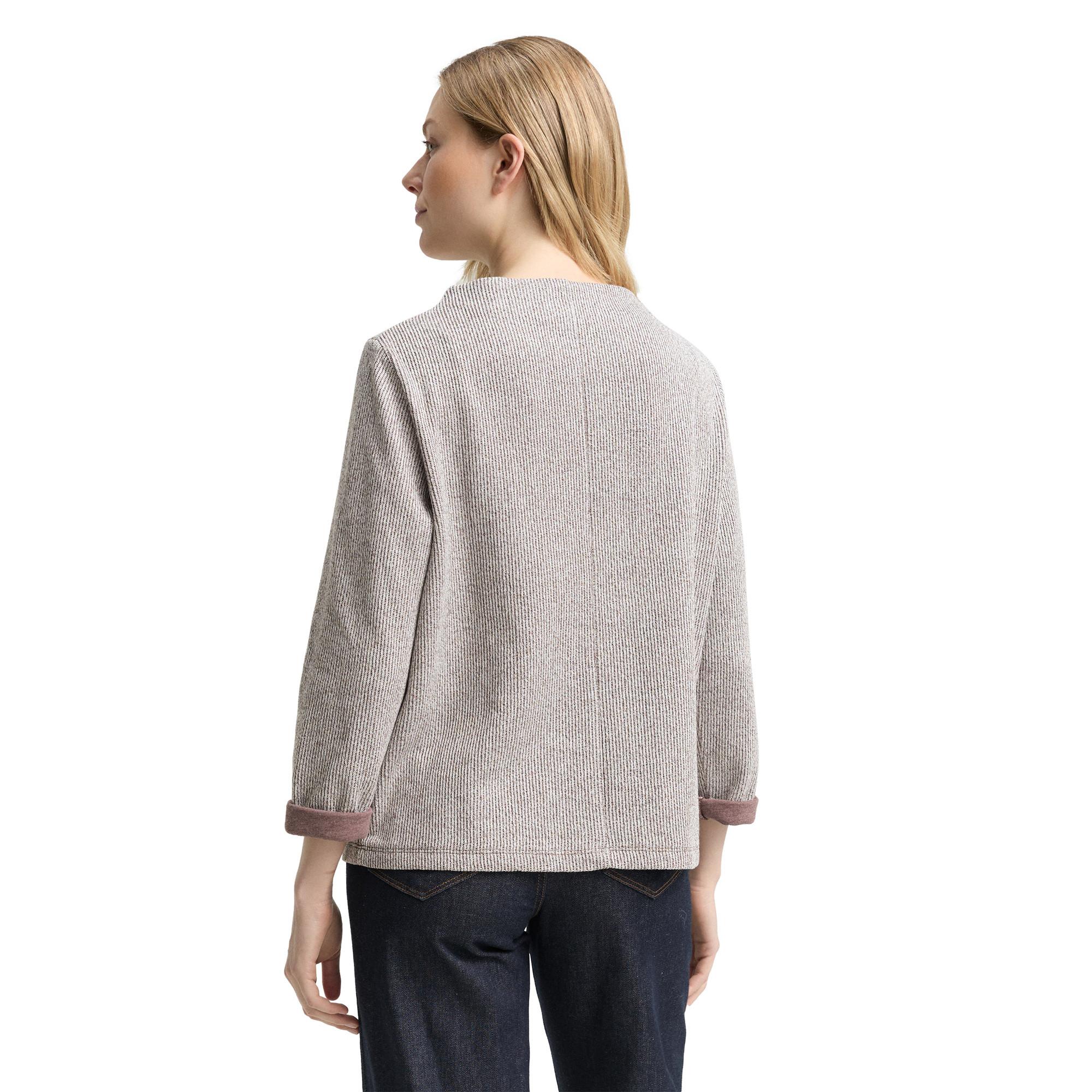 TOM TAILOR Sweatshirt Stehkragen Regular Fit  