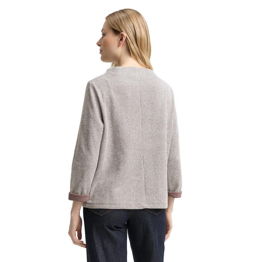 TOM TAILOR Sweatshirt Stehkragen Regular Fit  