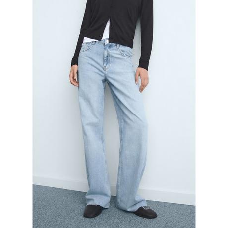 MANGO Danila High Waist Wide Leg Jeans  