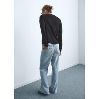MANGO Danila High Waist Wide Leg Jeans  