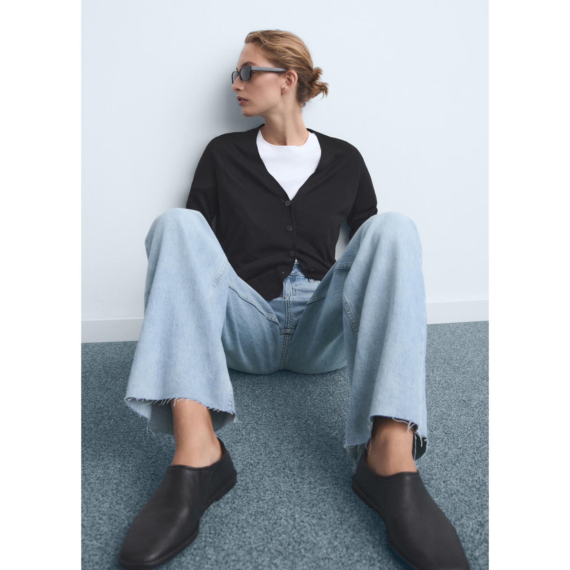 MANGO Danila High Waist Wide Leg Jeans  