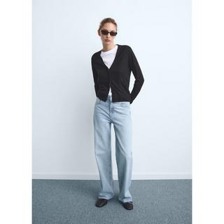 MANGO Danila High Waist Wide Leg Jeans  