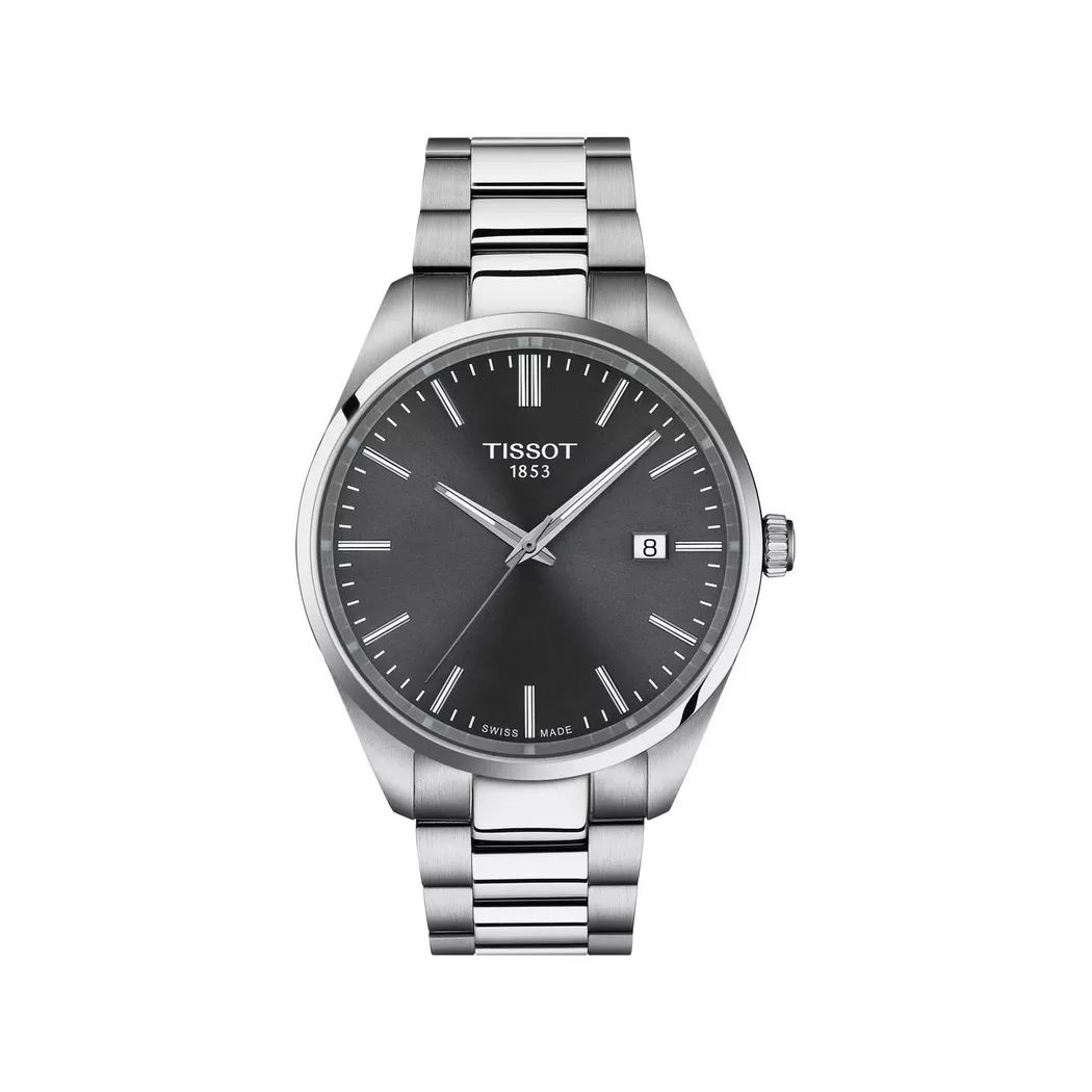Tissot PR 100 Quartz 40mm Ice Blue Dial Steel Men's Watch T150.410.11.351.00 silver  male 5