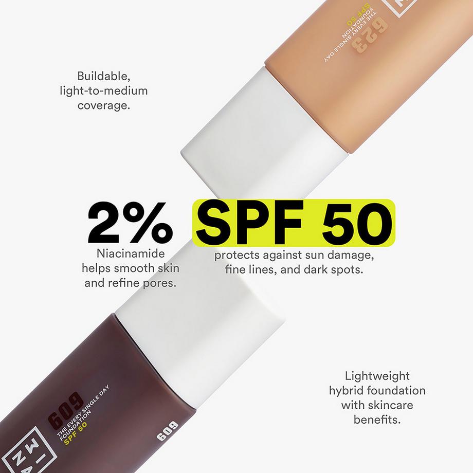 3INA  The Every Single Day Foundation SPF50 