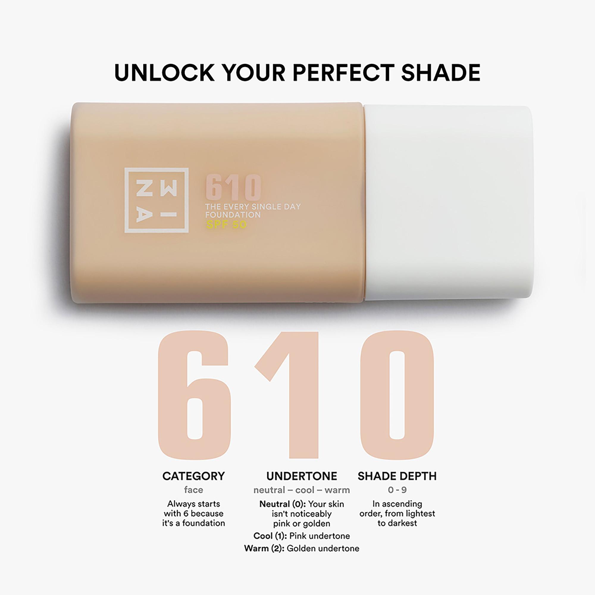 3INA  The Every Single Day Foundation SPF50 