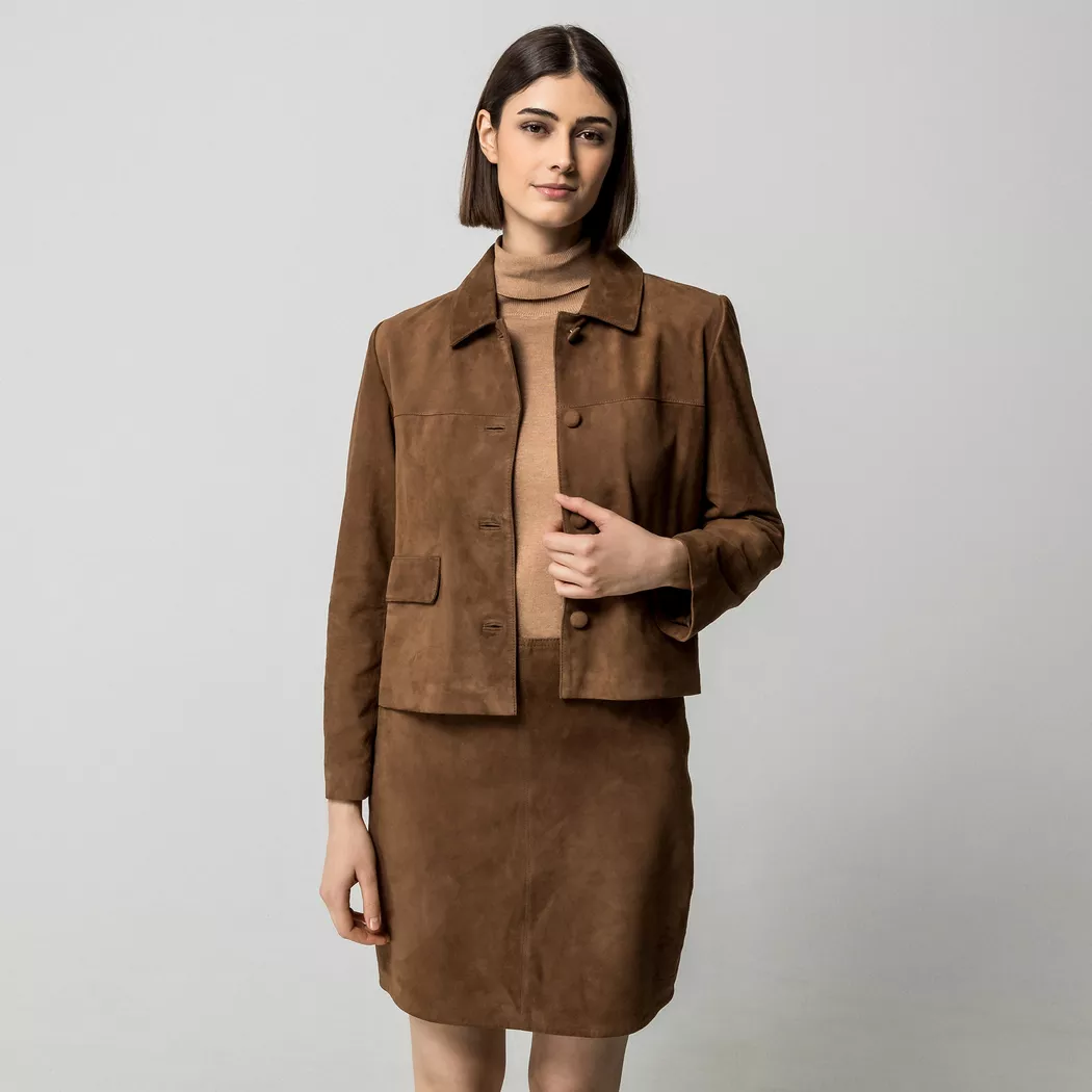 Manor Woman - Rock, für Damen, Cognac, Größe 36