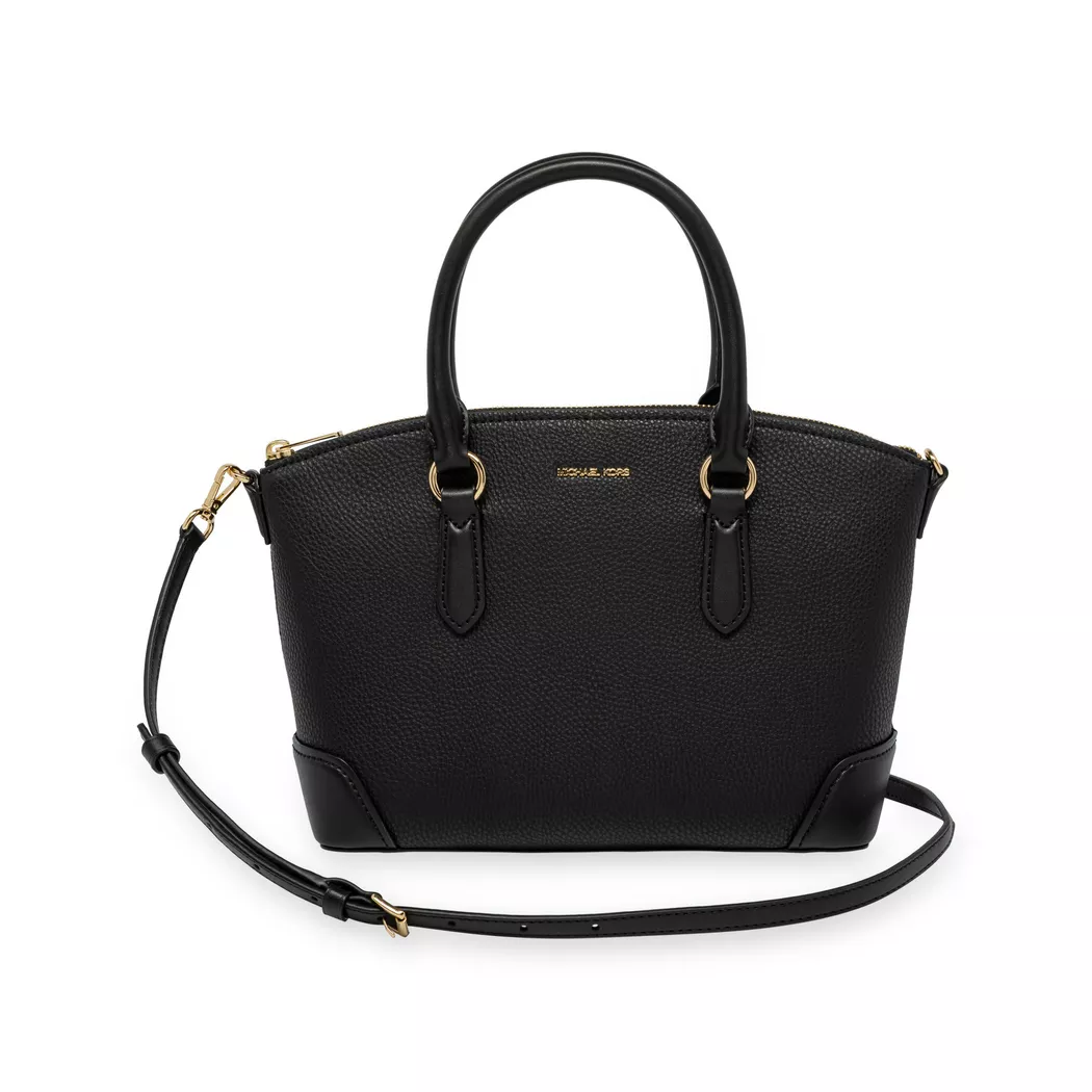Michael Kors Laila Small Pebbled Leather Satchel black One Size female 2